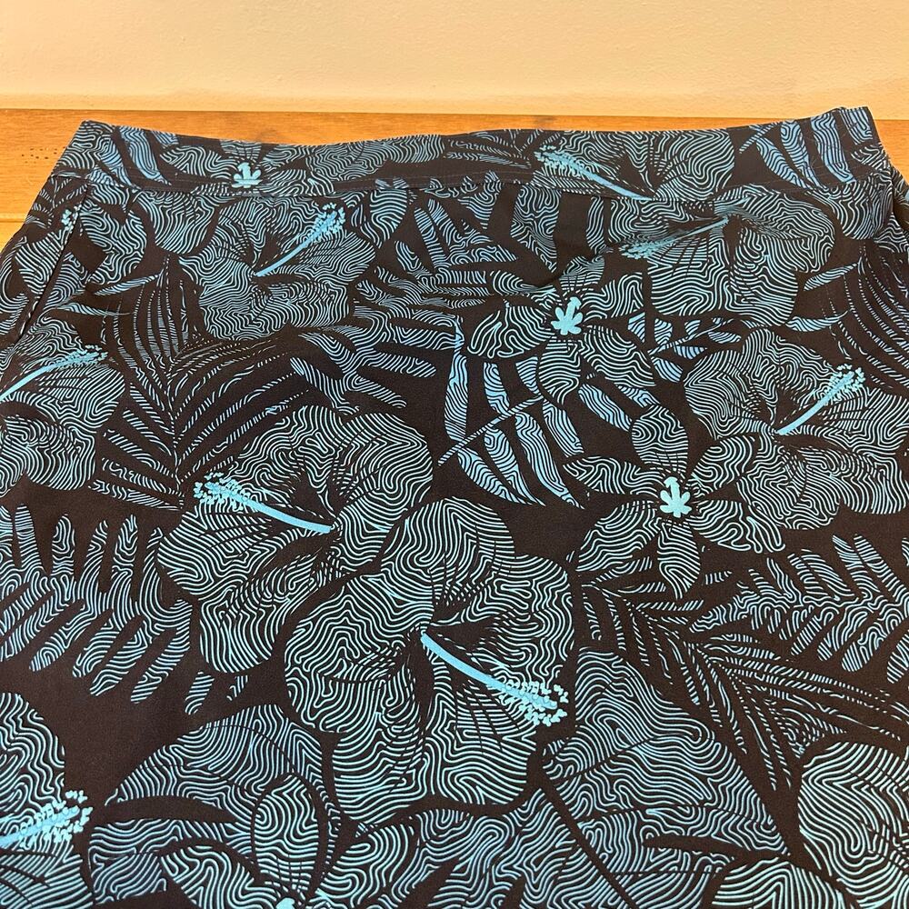 RIPSKIRT Sz L Hawaii Wrap Skirt Maui Moonlight Floral Beach Tennis Golf Pickleba - Picture 4 of 10